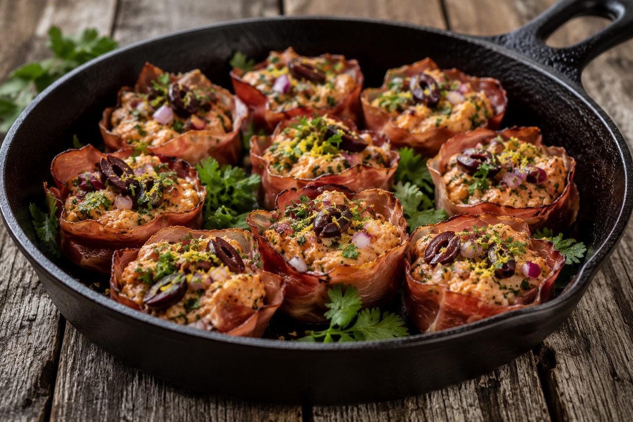 Wild Salmon and Prosciutto Cups - AIP elimination compliant