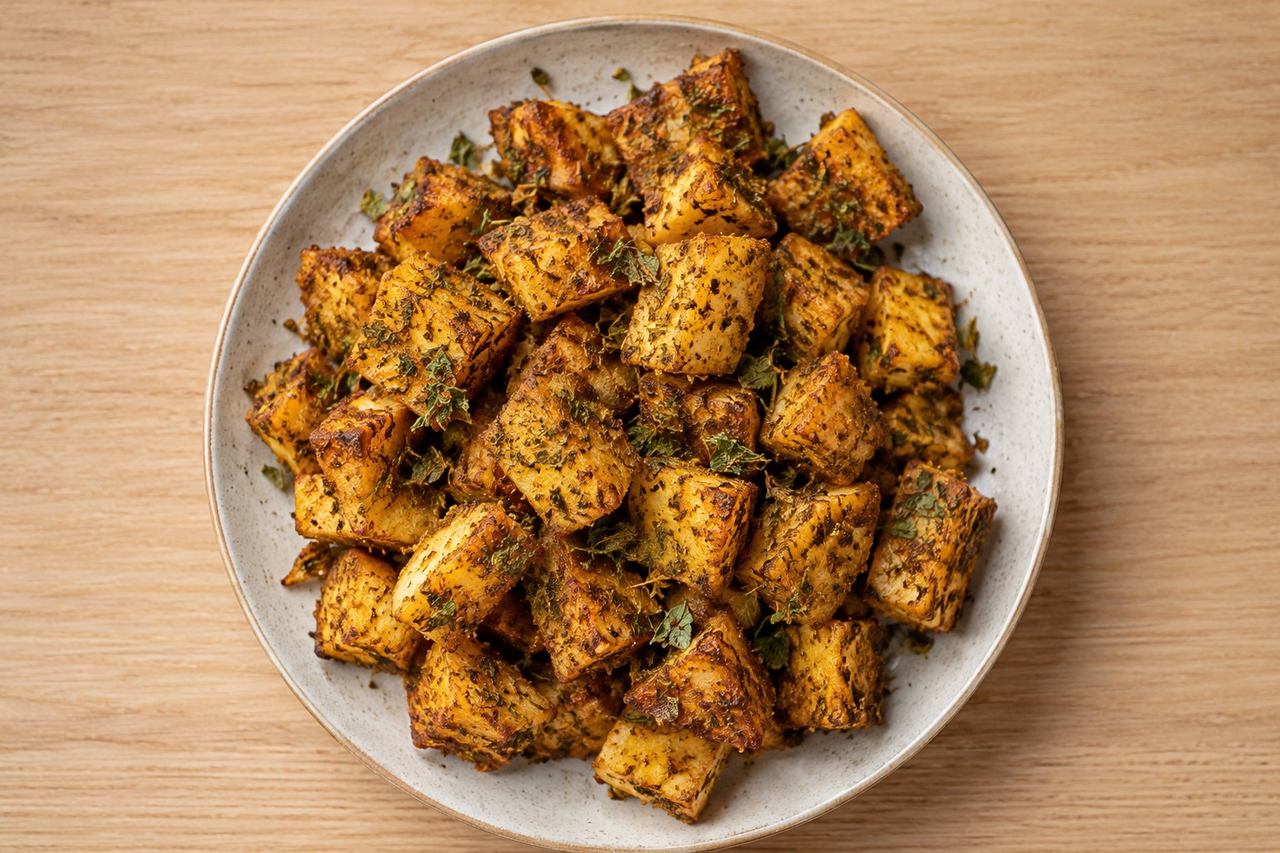 Roasted Masala Sweet Potatoes - AIP elimination compliant
