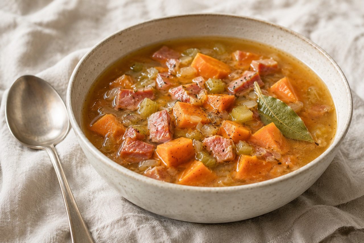 Ham and Sweet Potato Soup - AIP elimination compliant
