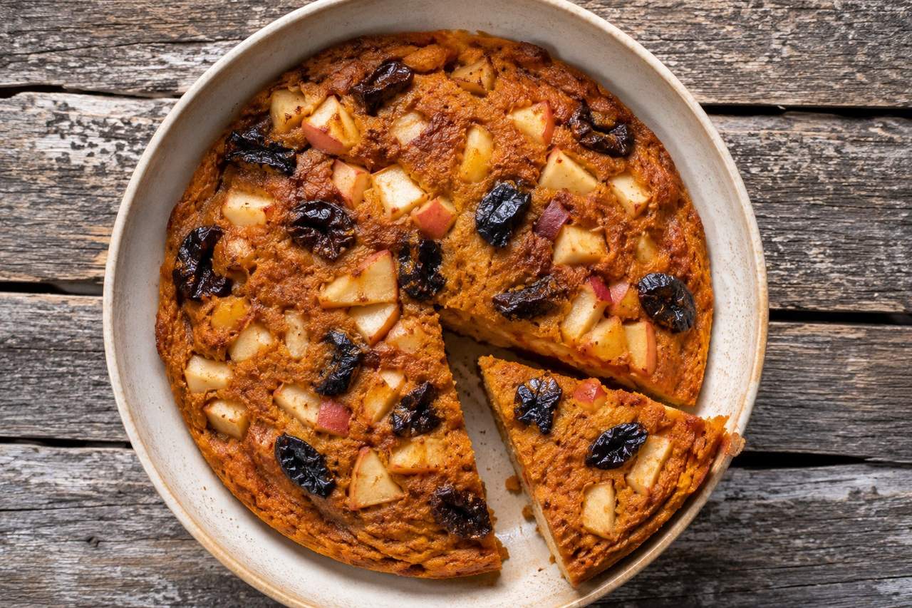 A breakfast that is not dinner again: egg-free cake you can slice all week