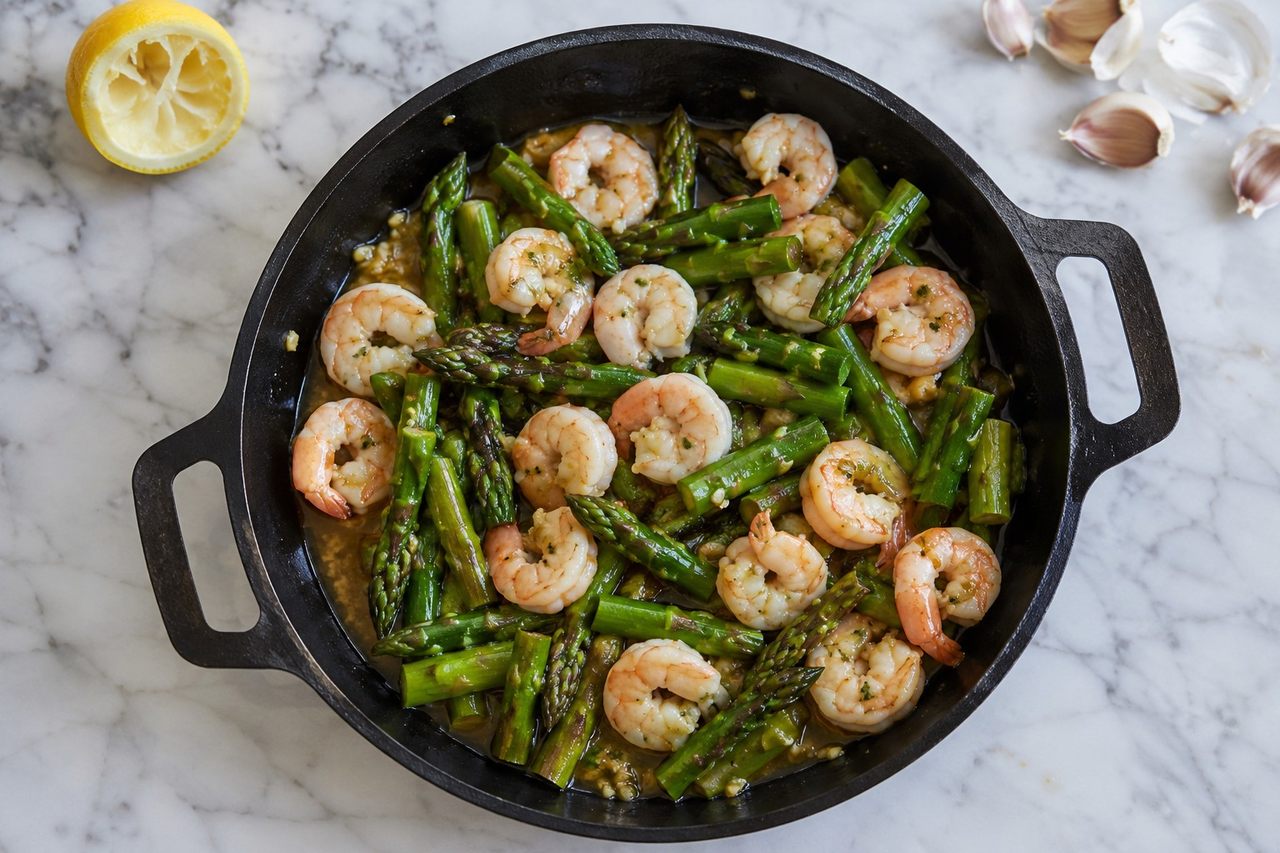 Shrimp and Asparagus Stir-Fry: a fast, fresh weeknight plate
