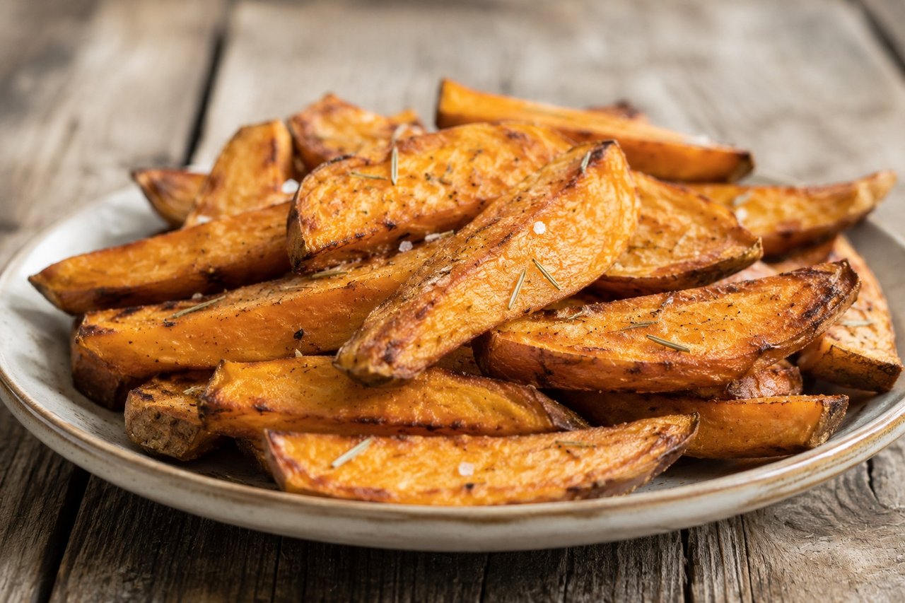White Sweet Potato Fries: the crispy fry that does not fight your body