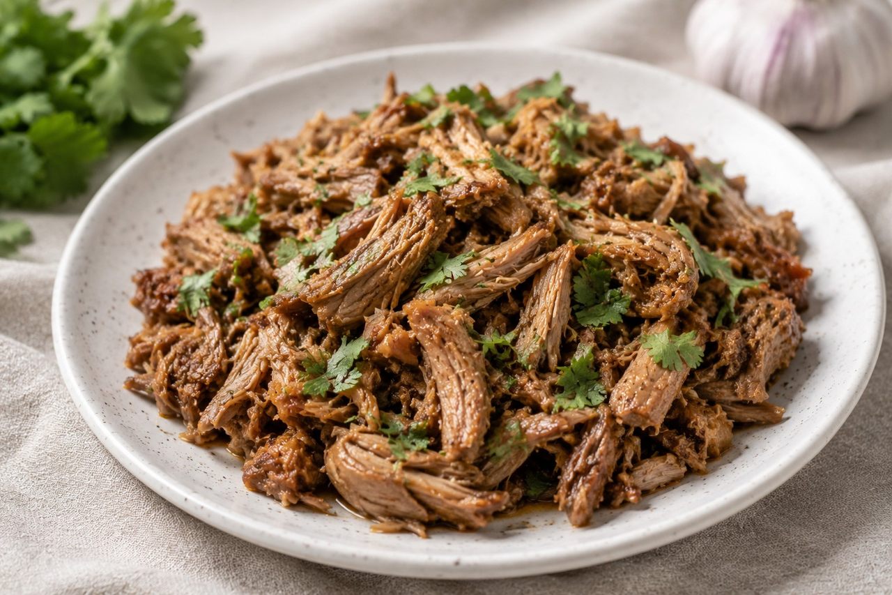 AIP honey garlic pulled pork - Instant Pot slow-cook or high-pressure, batch protein