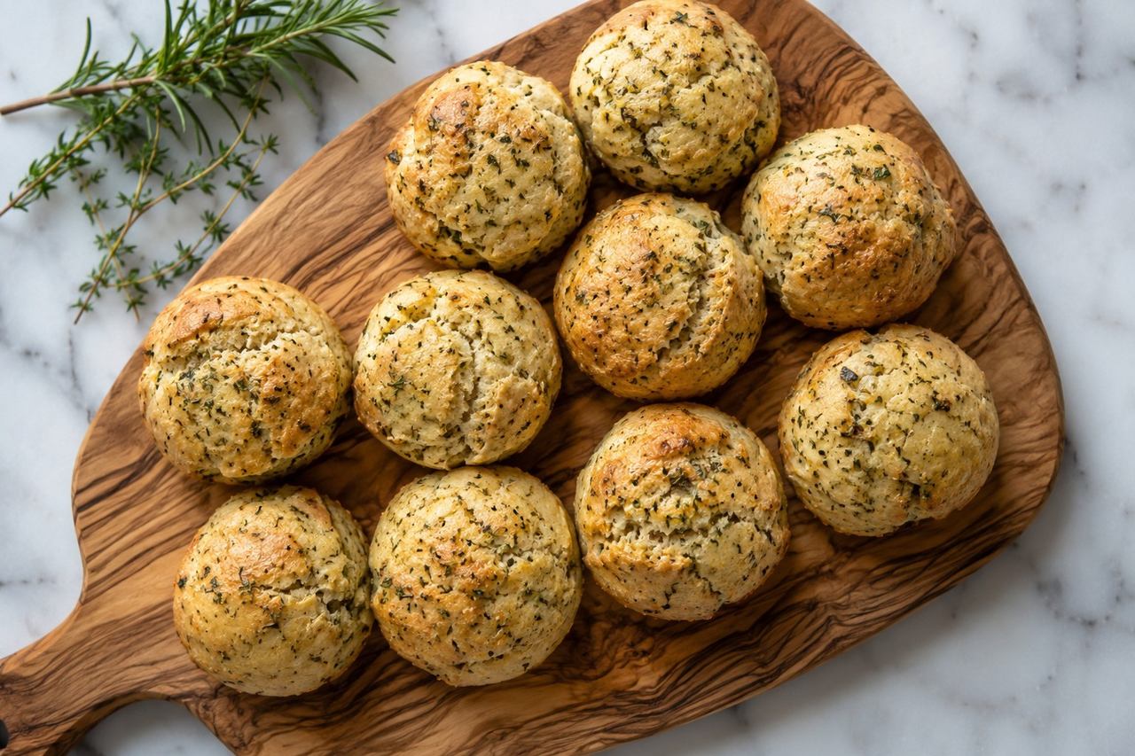 AIP Garlic Herb Dinner Rolls