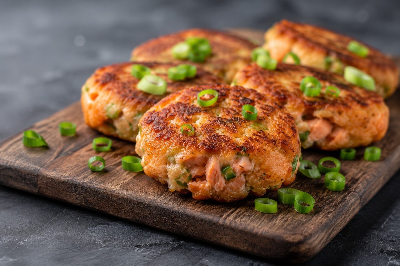 Sweet potato and salmon patties