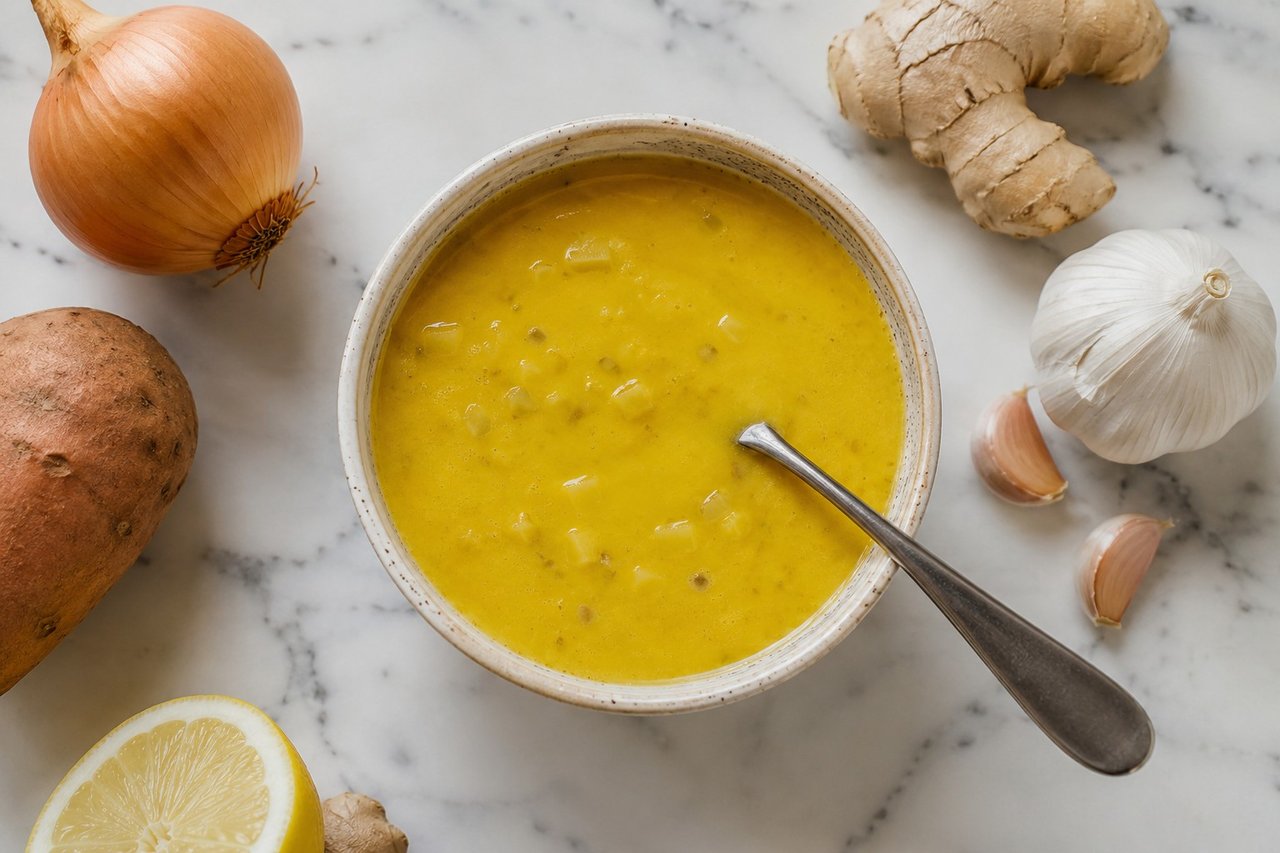 Golden turmeric sauce: the warm pour-over that goes on everything