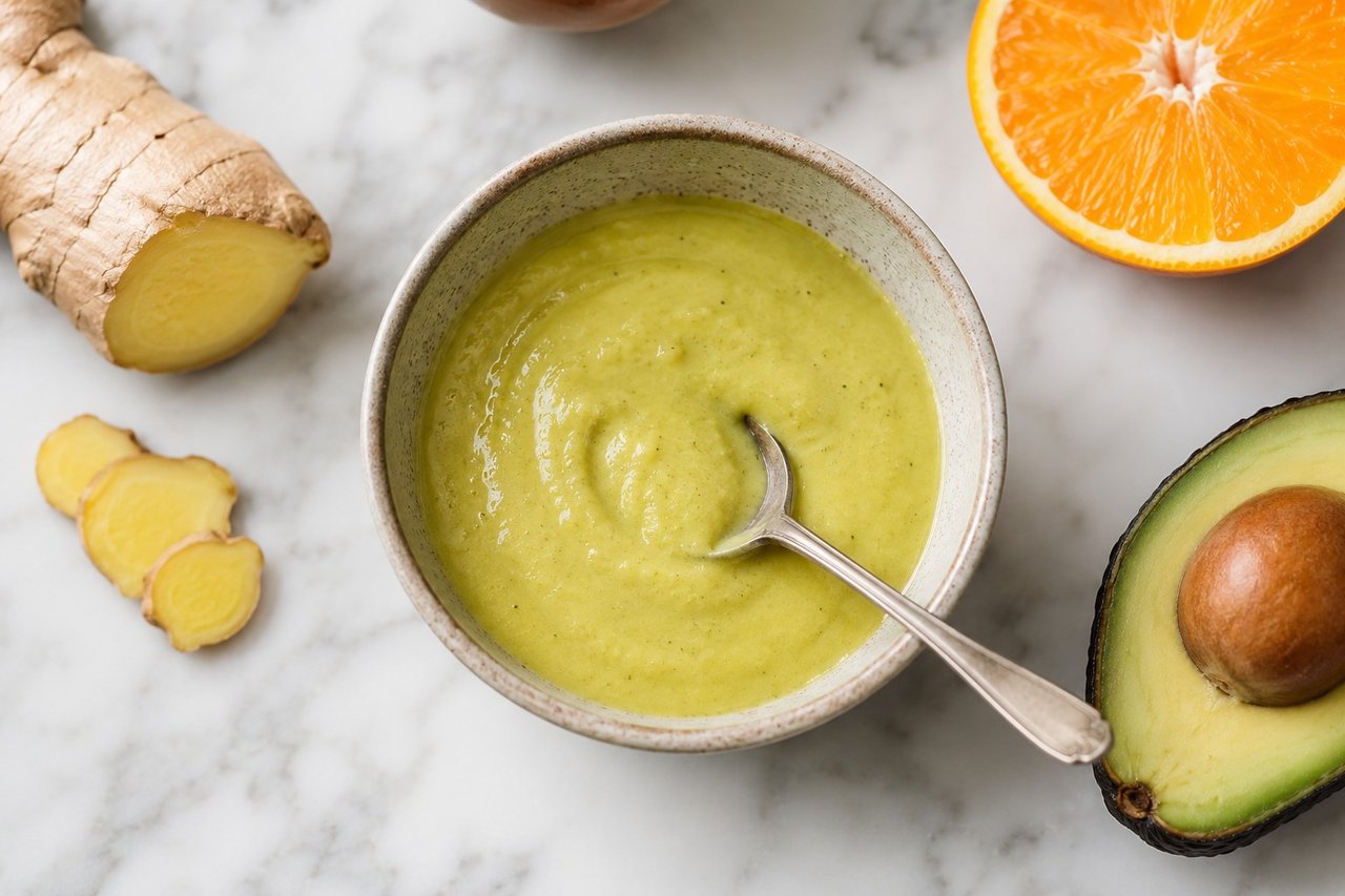 Orange and avocado dressing: the creamy citrus pour-over for salads and bowls