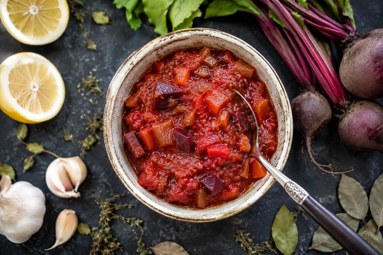 AIP nomato marinara: the herb-forward pasta sauce built from beets, carrots, and olives