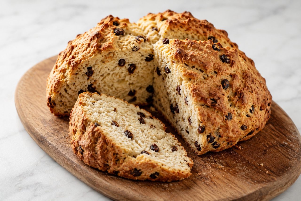 Irish soda bread: tigernut, currants, and no yeast at all