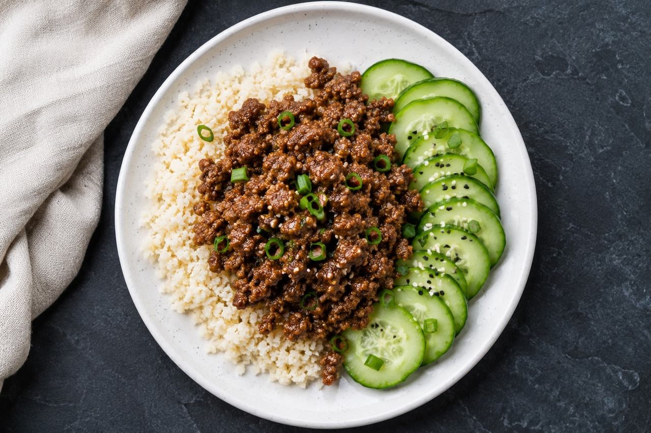 Korean ground beef bowls: fifteen minutes, real ingredients, no soy in sight