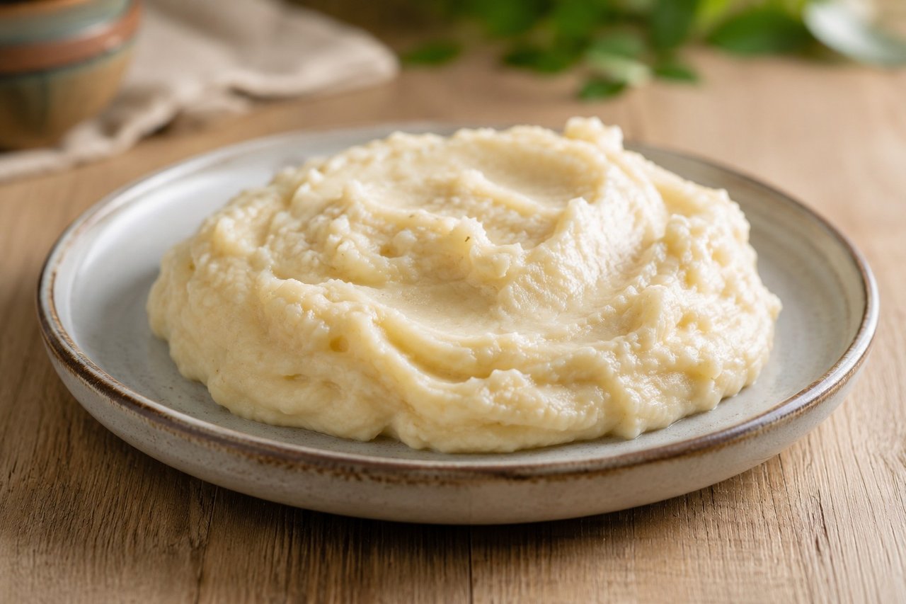 Jamaican yam mash: creamy, garlicky, and nothing like a potato