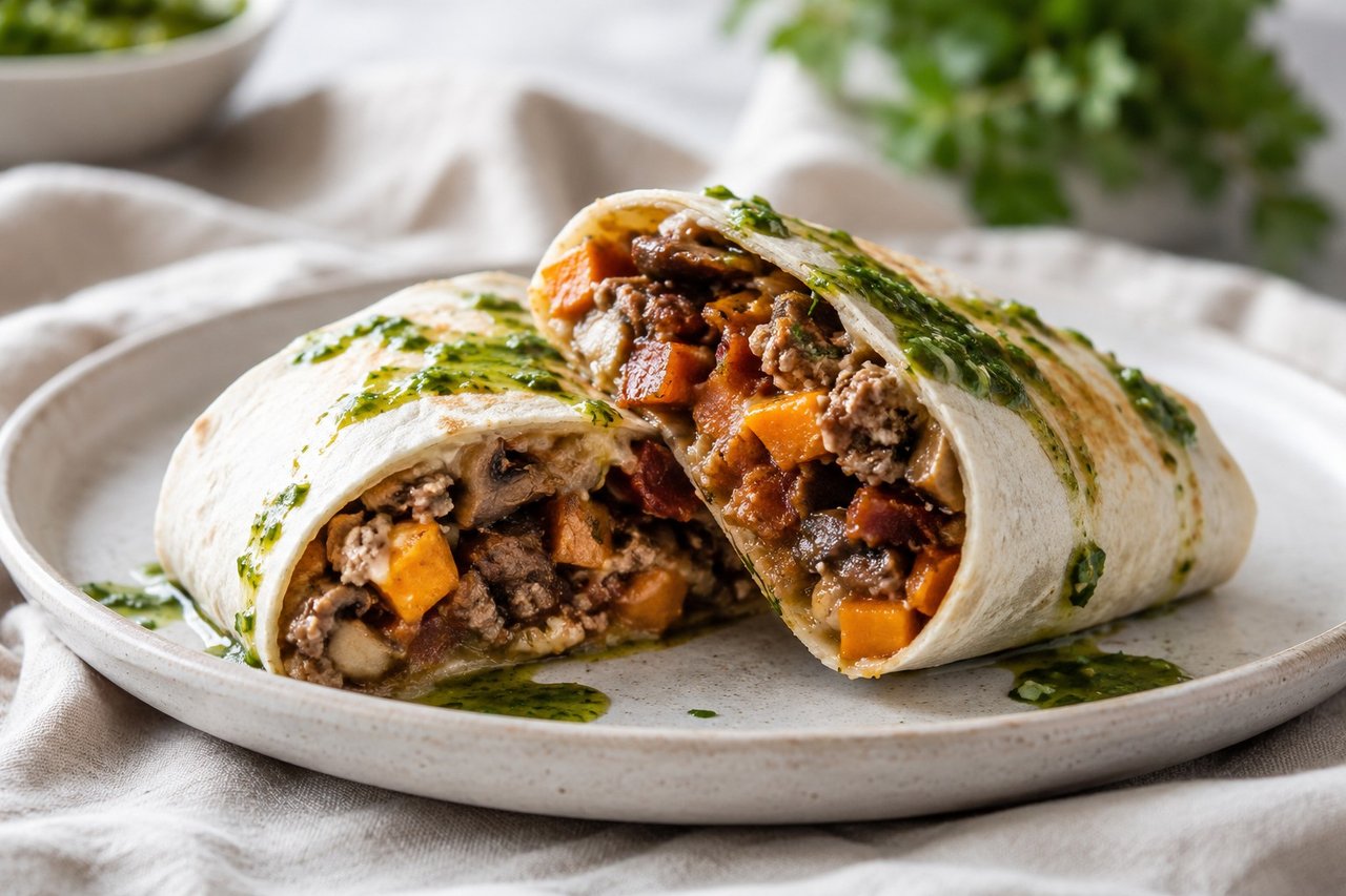 Freezer sausage breakfast burrito: a real grab-and-go morning, made ahead