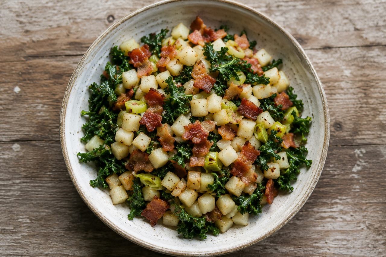 Jicama breakfast hash: the answer to breakfast without eggs or potato