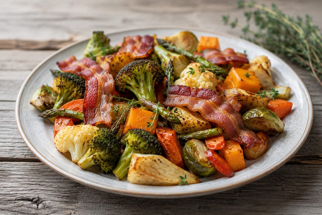 Freezer vegetable breakfast hash: three vegetable packs, one make-ahead system