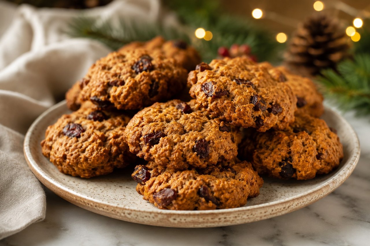 Holiday breakfast cookies: pumpkin, cassava, and dried fruit for a morning that wants dessert