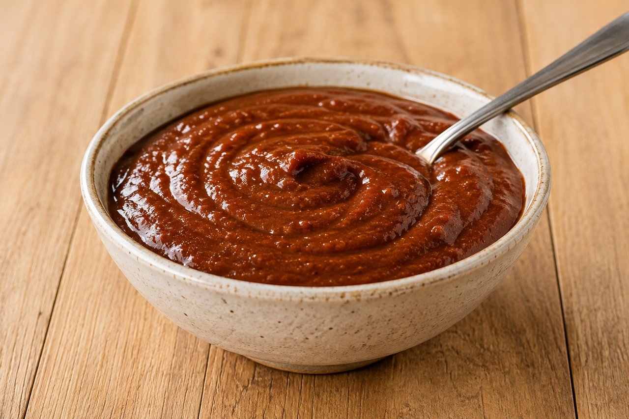 smoky-sweet AIP barbecue sauce built on pumpkin, no nightshades, ready in 15 minutes