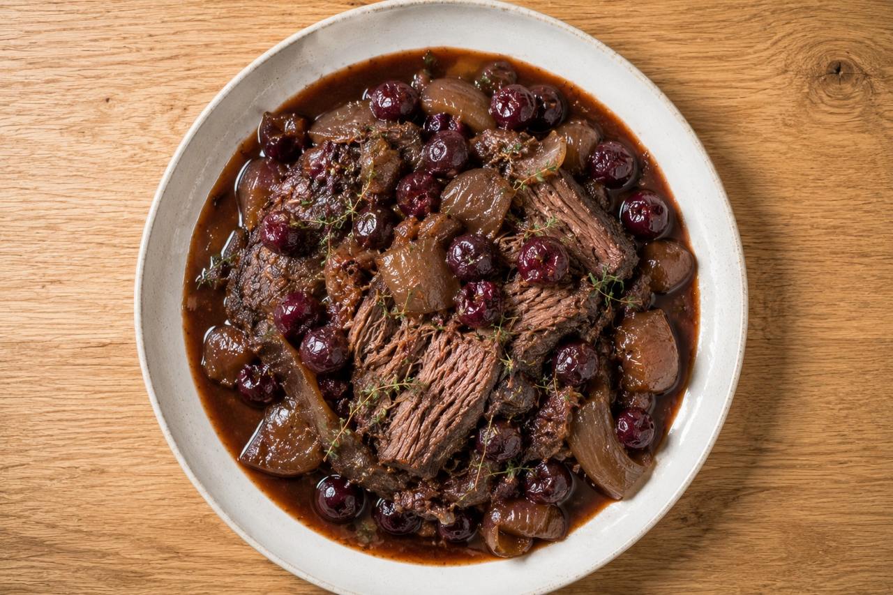 AIP Cherry Balsamic Pot Roast
