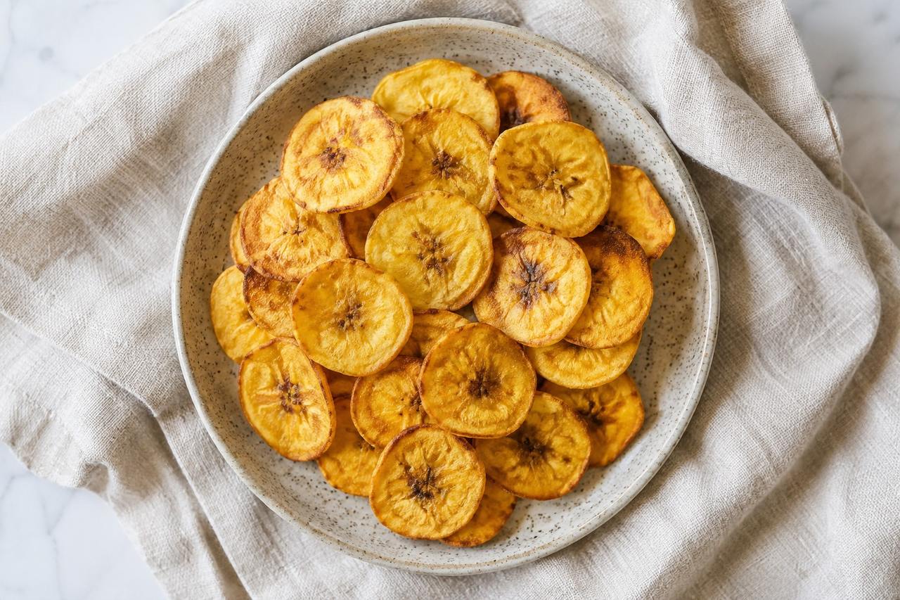 Baked Plantain Chips