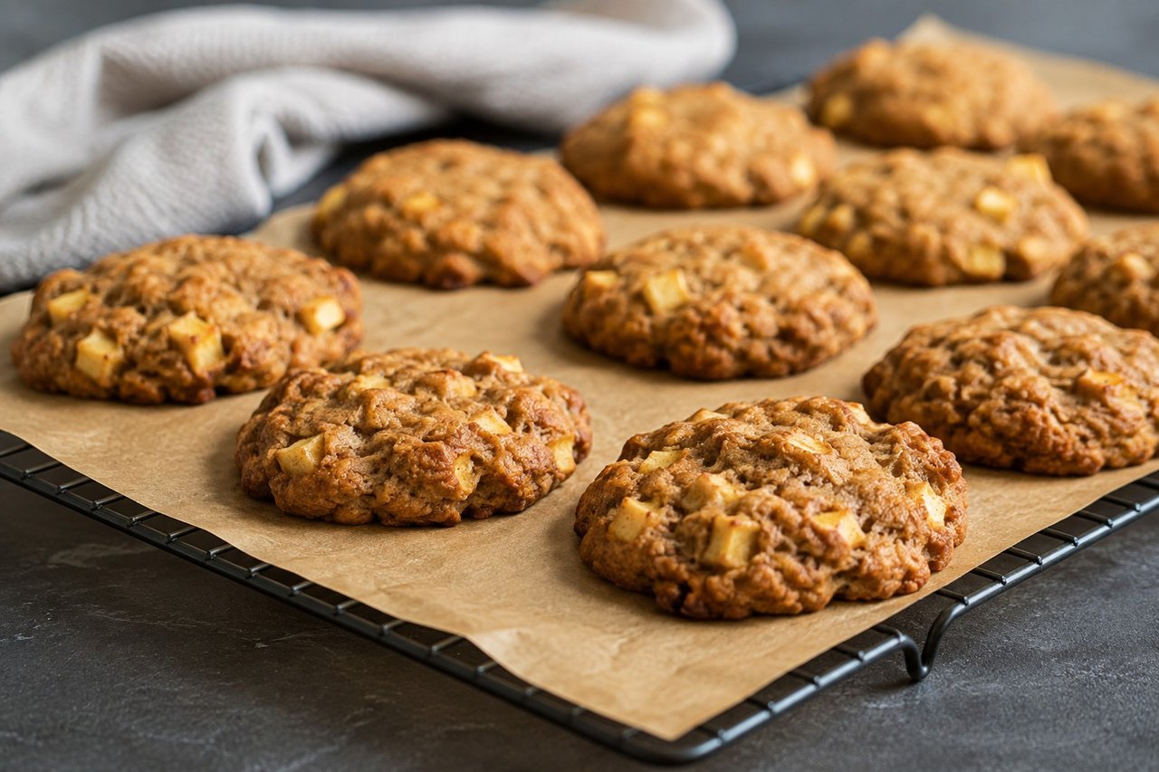 Chewy Plantain Apple Cookies