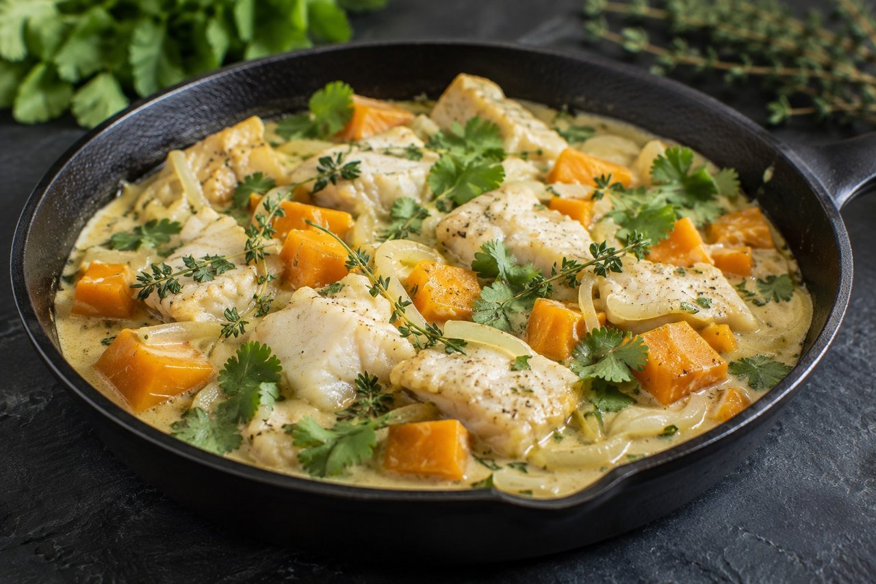 Salted Cod in Coconut Milk