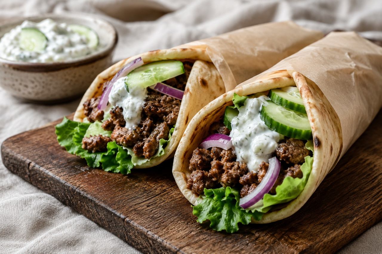 AIP Gyro Wrap with Coconut Tzatziki