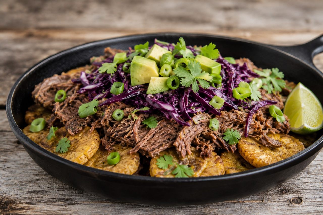 Carne Patacones